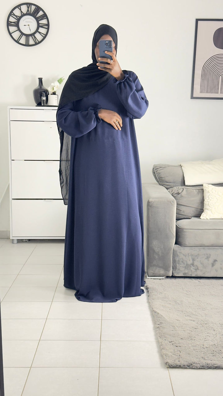 Long tulip sleeve dress