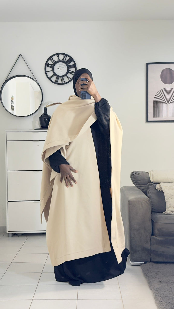 MANTEAU PONCHO LONG