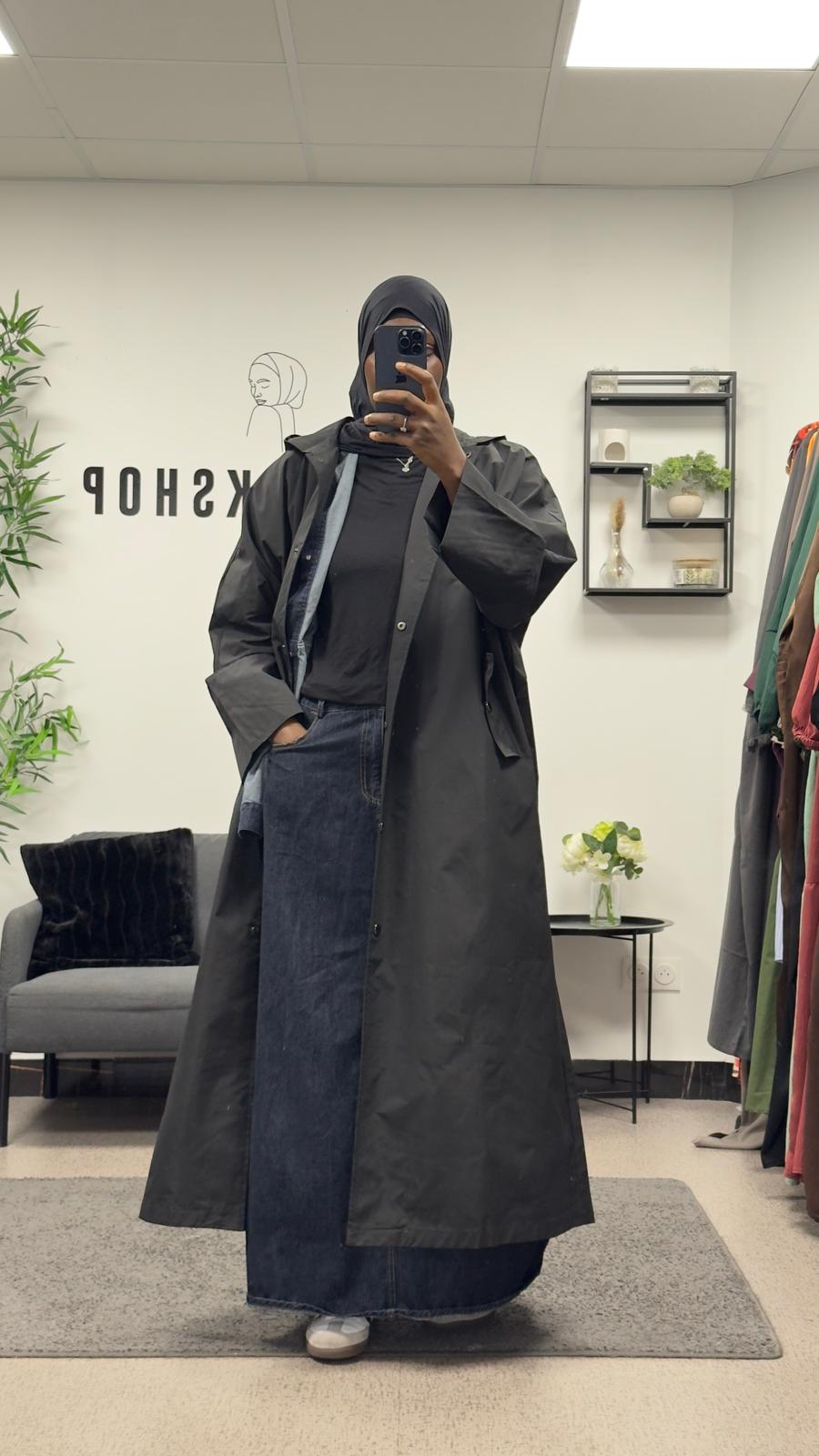 IMPERMÉABLE LONG A BOUTONS