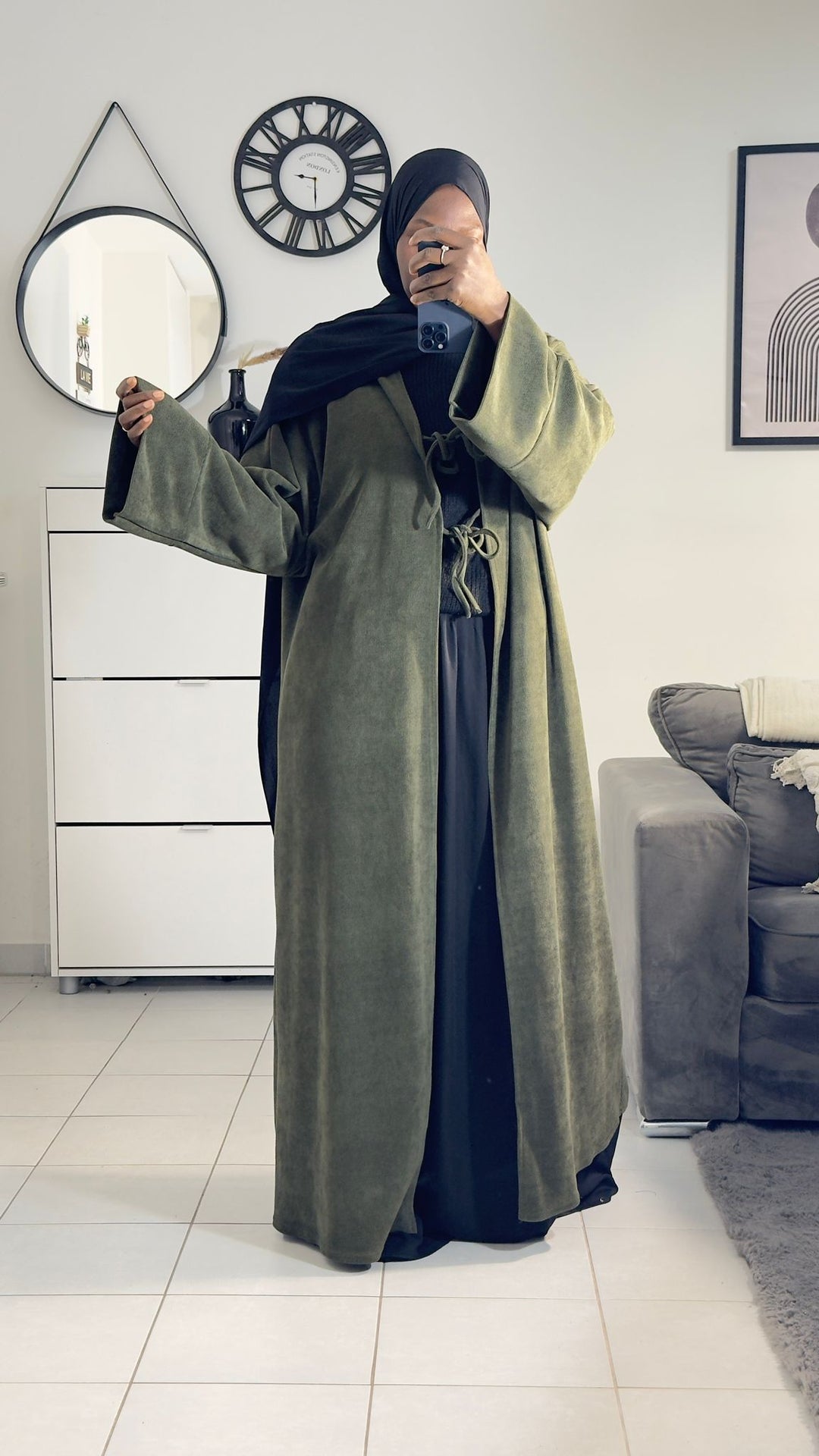 Kimono velours côtelé