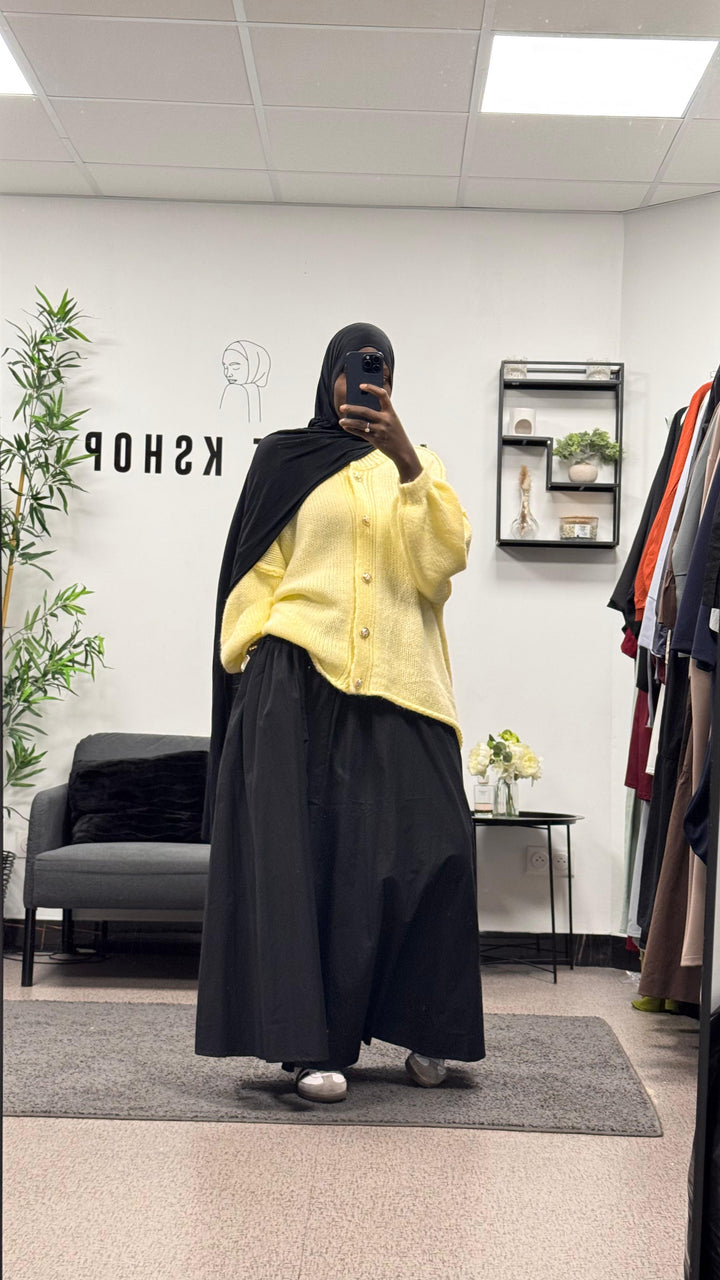 Cardigan oversize a boutons