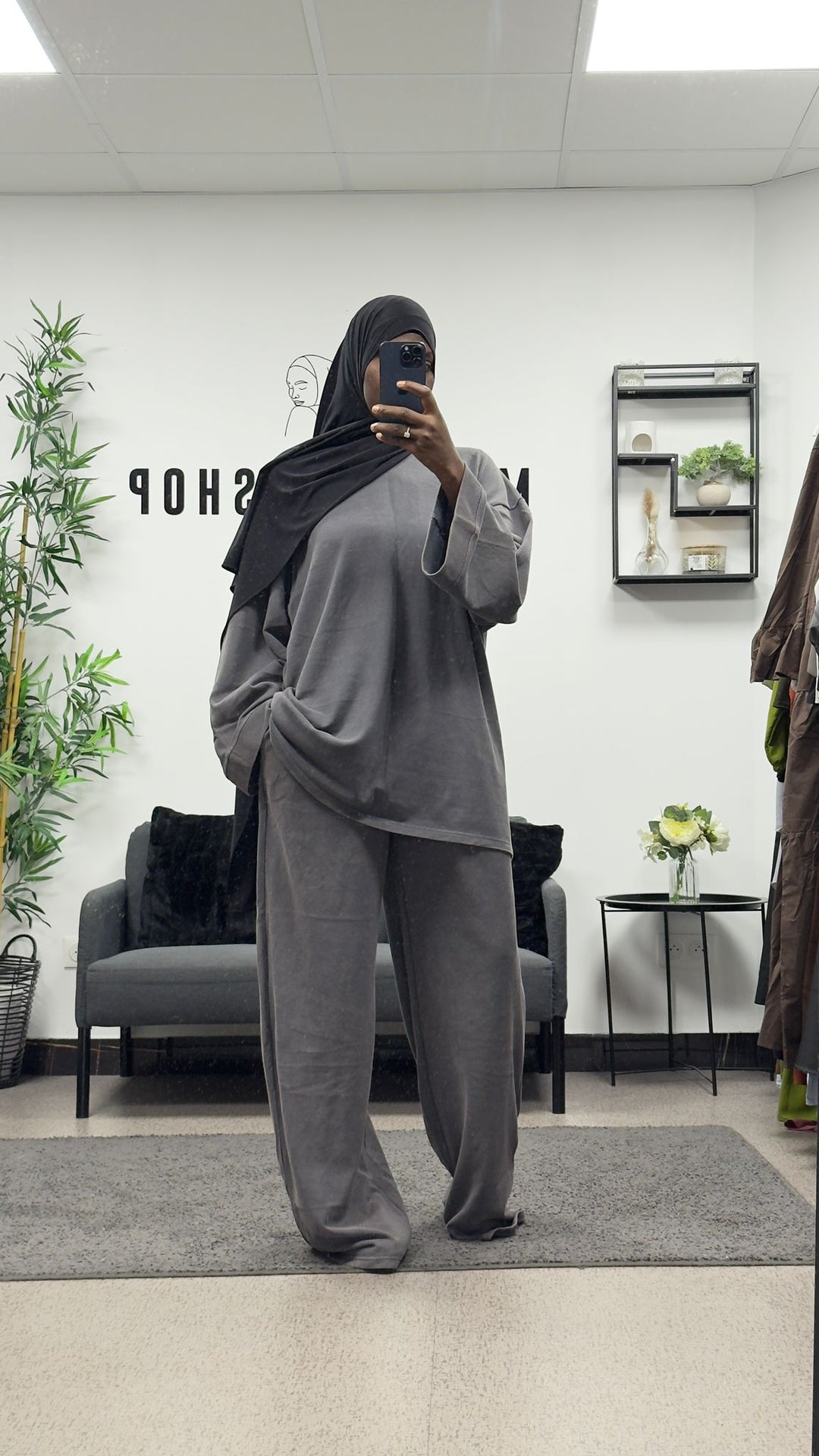 ENSEMBLE JOGGING PANTALON TISSU DÉLAVÉ