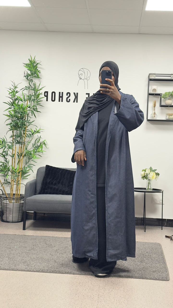 Veste en jean longue