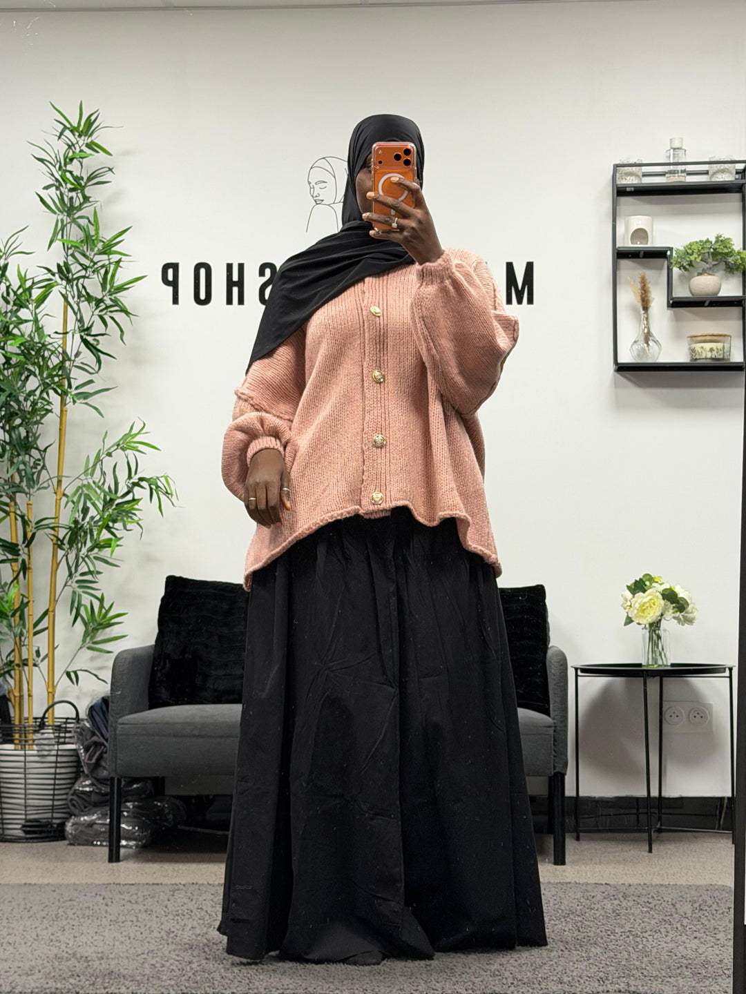 Cardigan oversize a boutons