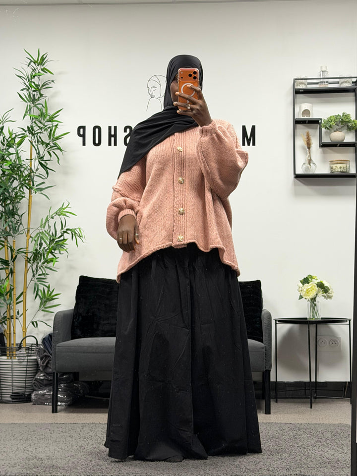 Cardigan oversize a boutons