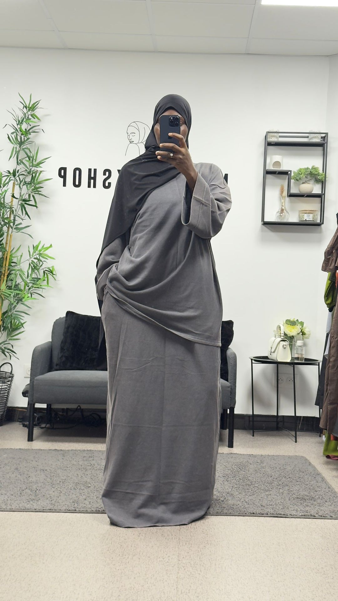ENSEMBLE JOGGING JUPE TISSU DÉLAVÉ