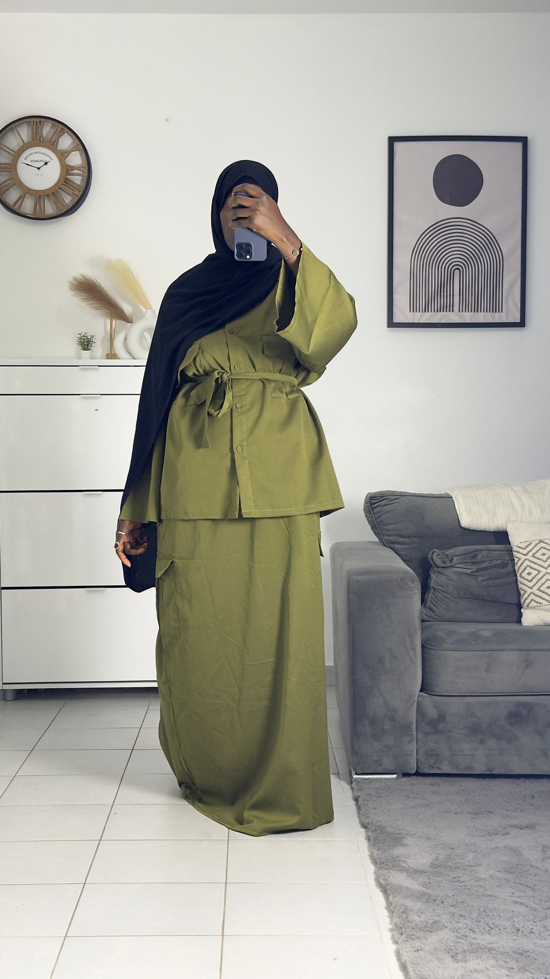 Cargo skirt set