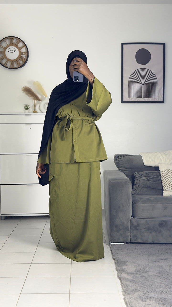 Cargo skirt set