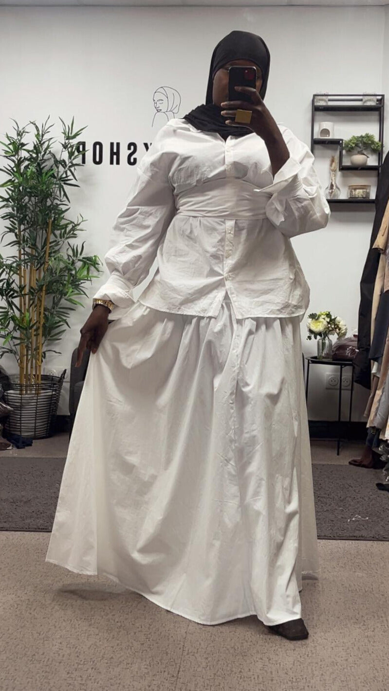 JUPE ÉVASÉE 100% COTON
