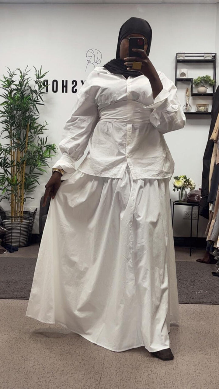 JUPE ÉVASÉE 100% COTON