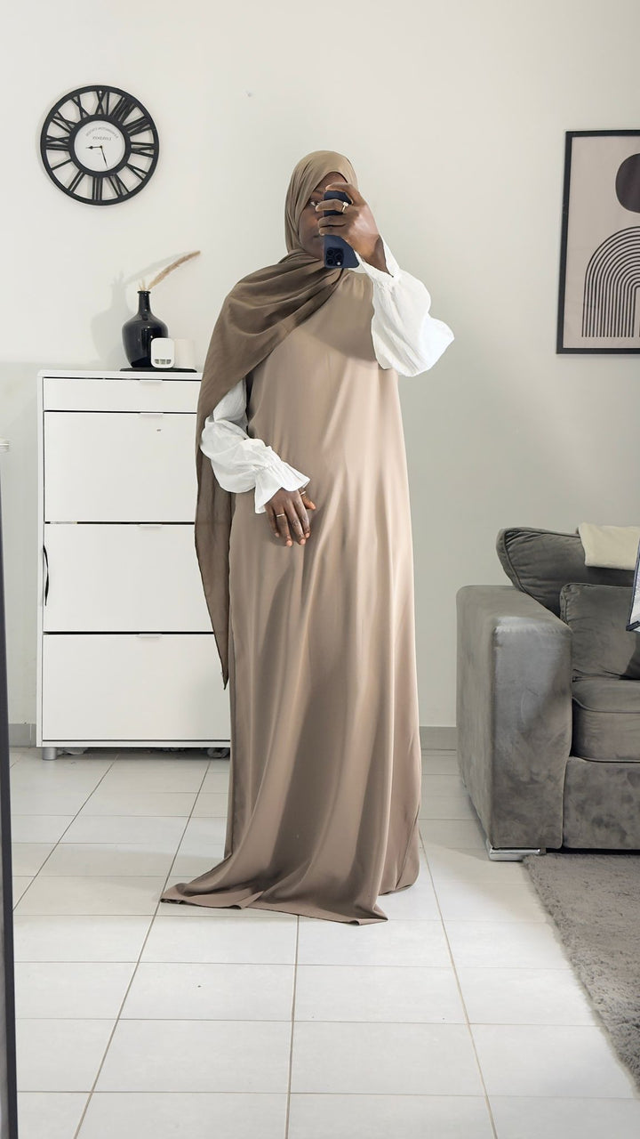 SLEEVELESS SILK DRESS