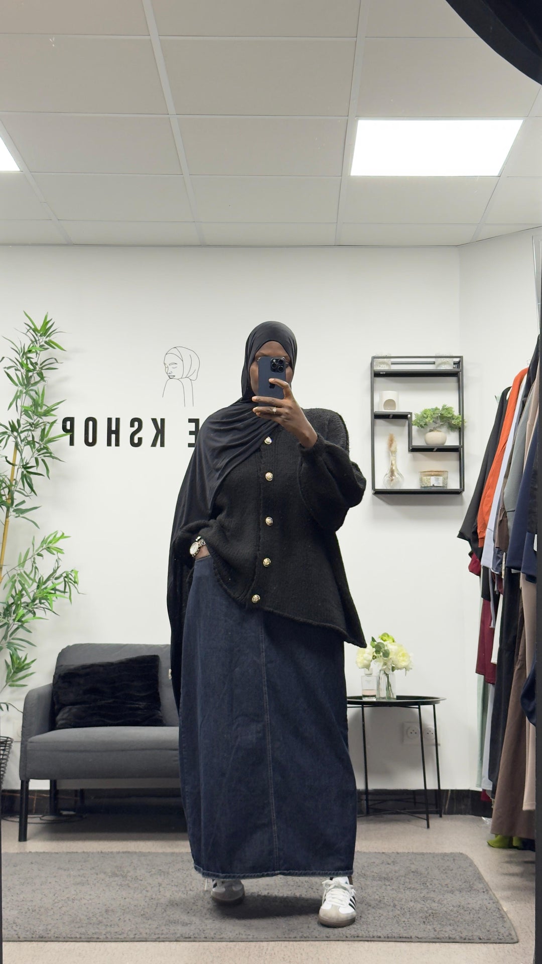 Cardigan oversize a boutons