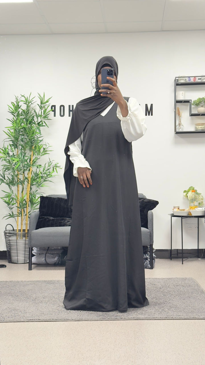 Sous Abaya & haut blanc