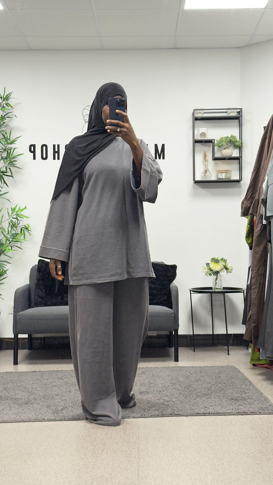 ENSEMBLE JOGGING PANTALON TISSU DÉLAVÉ