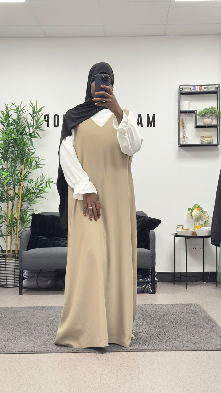 Sous Abaya & haut blanc