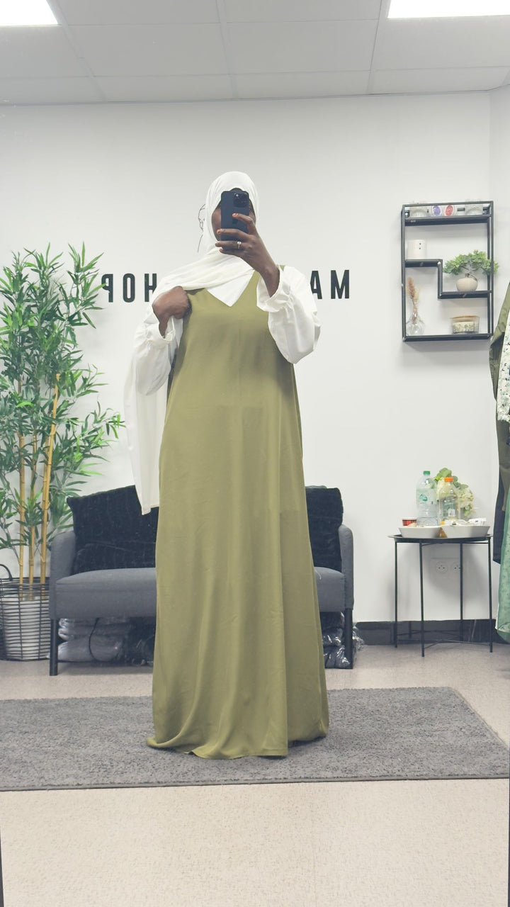 Sous Abaya & haut blanc