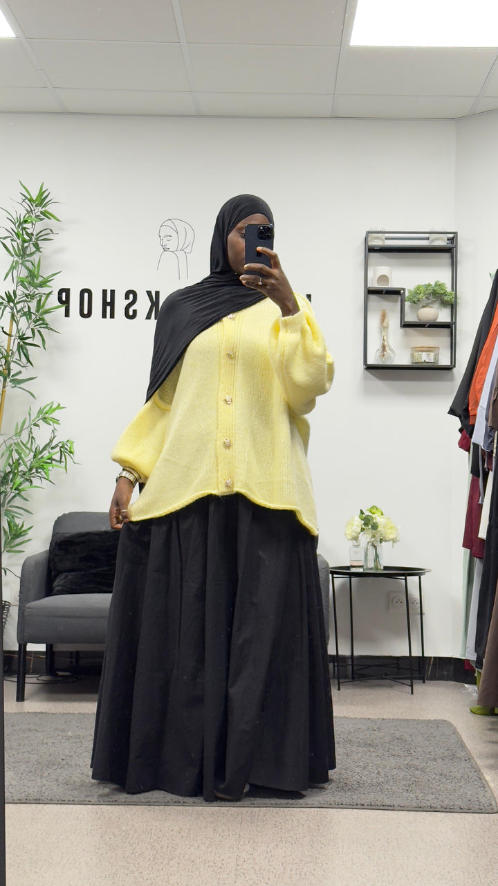 Cardigan oversize a boutons