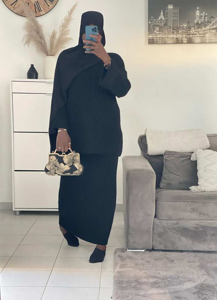 Halima wool skirt set standard size up to 1m75