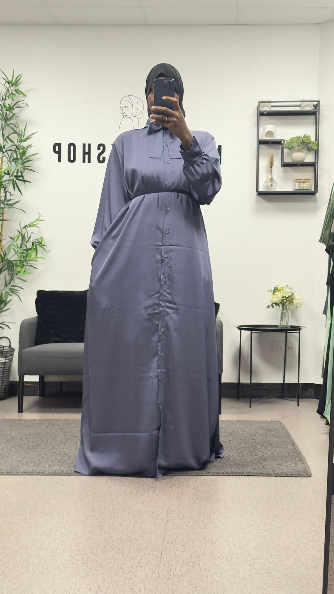 ROBE CHEMISE SATIN LUXERY