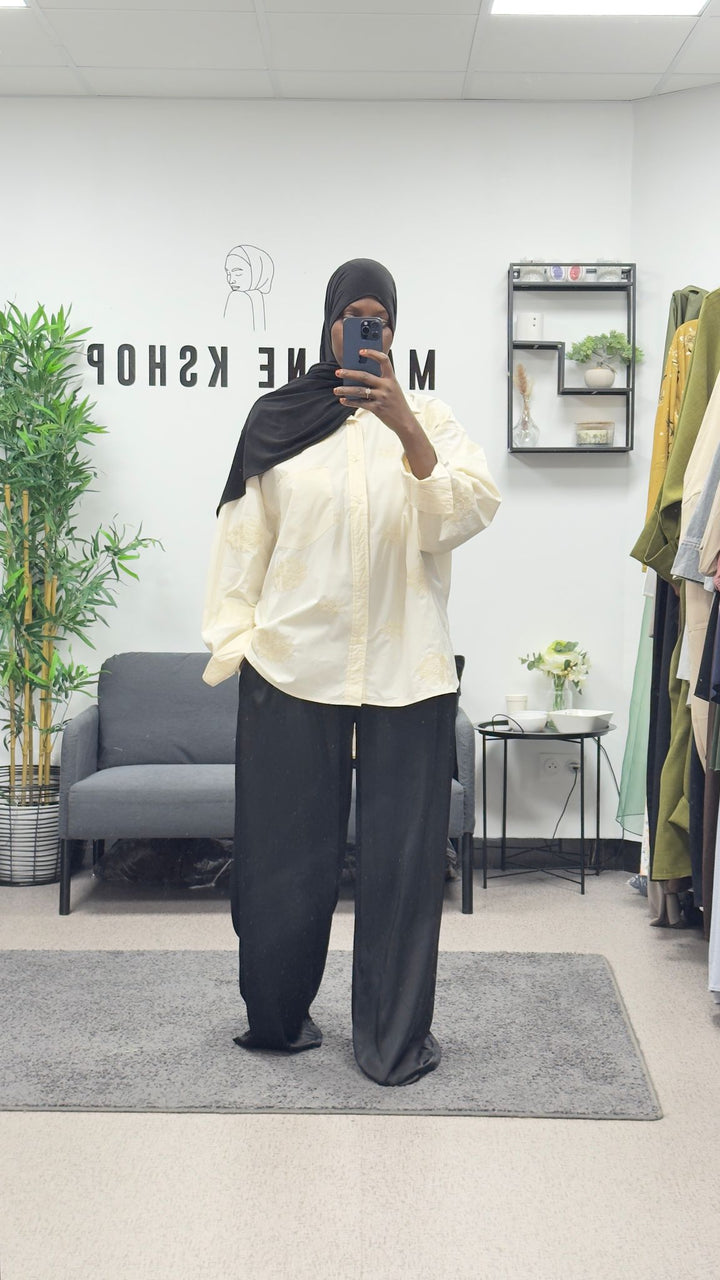 Chemise avec broderie