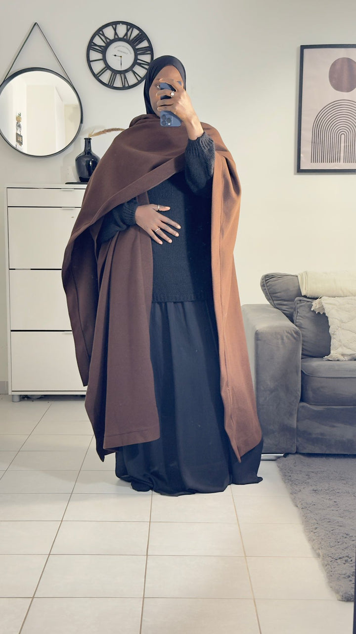 MANTEAU PONCHO LONG